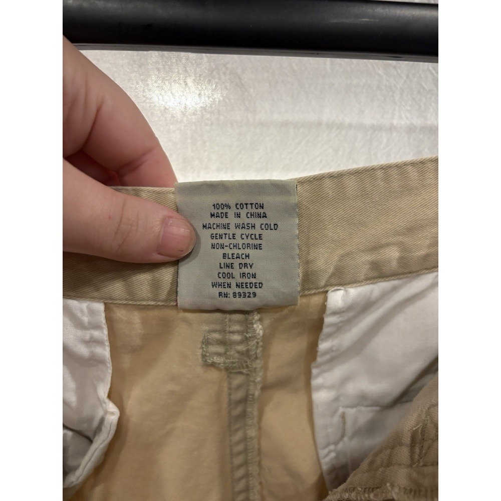 Vintage Stanley & Jo Jo Men's Cargo Shorts Size 36 Khaki 100% Cotton Y2K - Picture 8 of 11